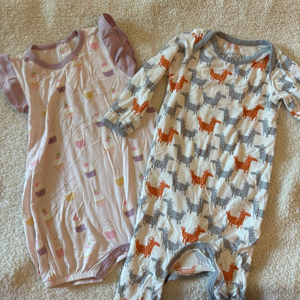 BESTAROO Bundle One Piece Outfits Size 12-18 Months Casual lightweight